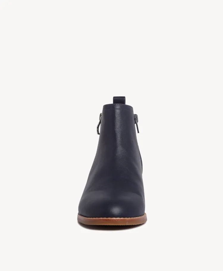 Ebony Leather Ankle Boot|Isabella Anselmi Clearance