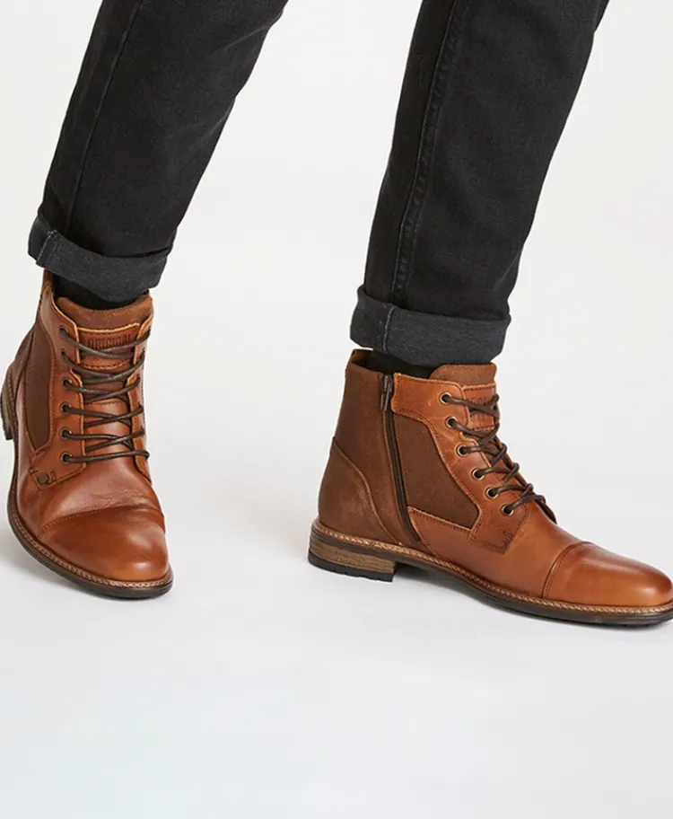 Fabian Leather Boot|Bullboxer New